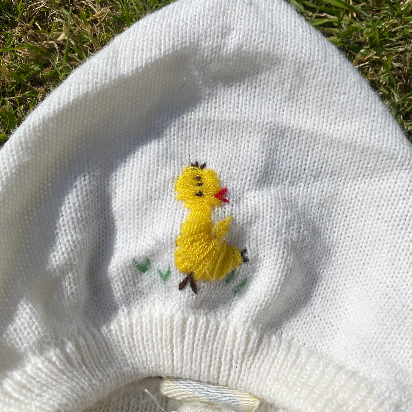 Knitted Duck Embroidered Two Piece Casual Ducks Knitted_Duck_Embroidered_Two_Piece_73 - Secondly