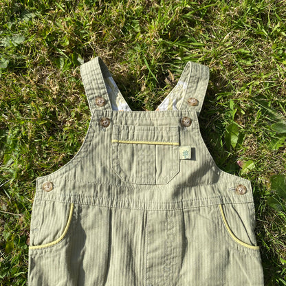 Khaki Embroidered Dungarees Dungarees Embroidered Khaki_Embroidered_Dungarees_10 - Secondly