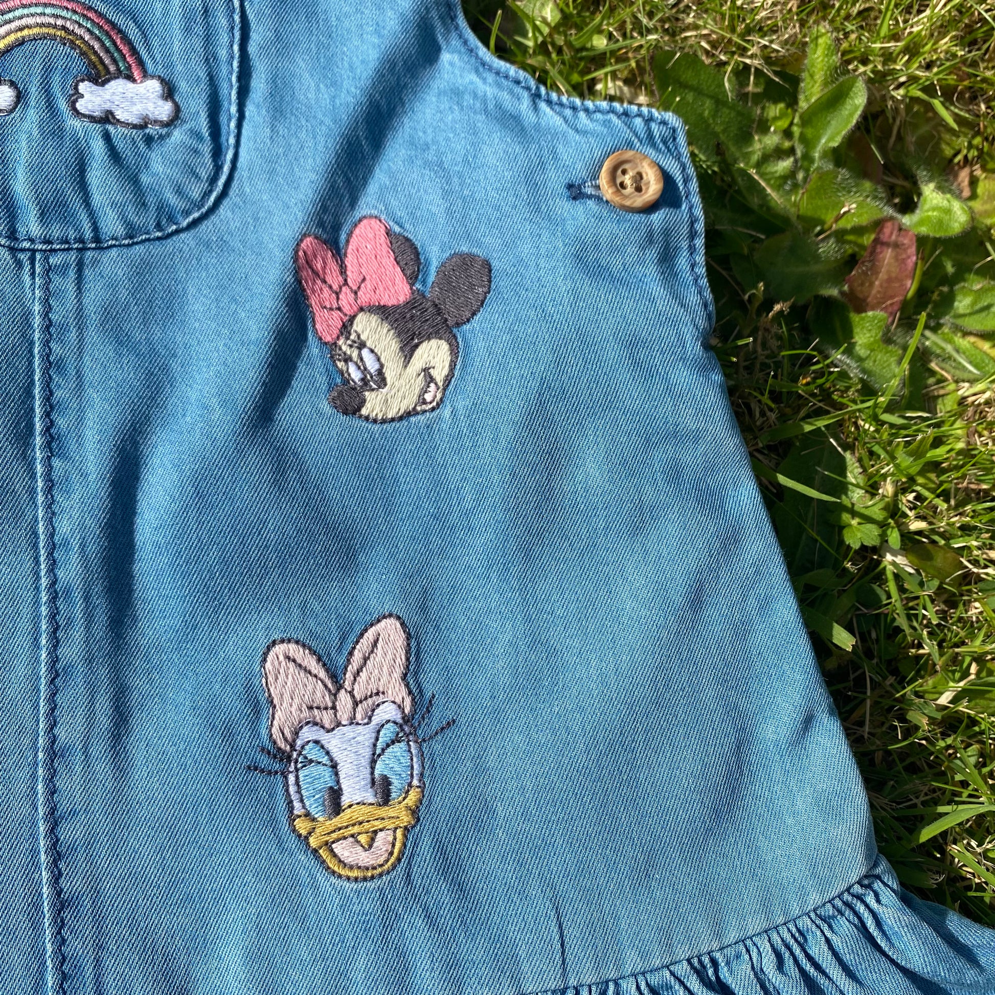 Disney Minnie Mouse Daffy Duck Dungaree Dress - Secondly