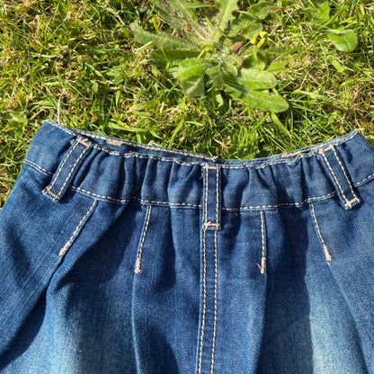 Denim Heart Pocket Mini Skirt