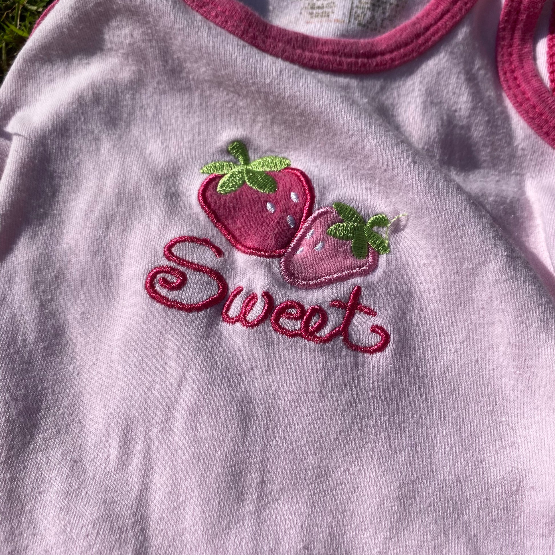 Sweet Strawberries Babygrow - Secondly