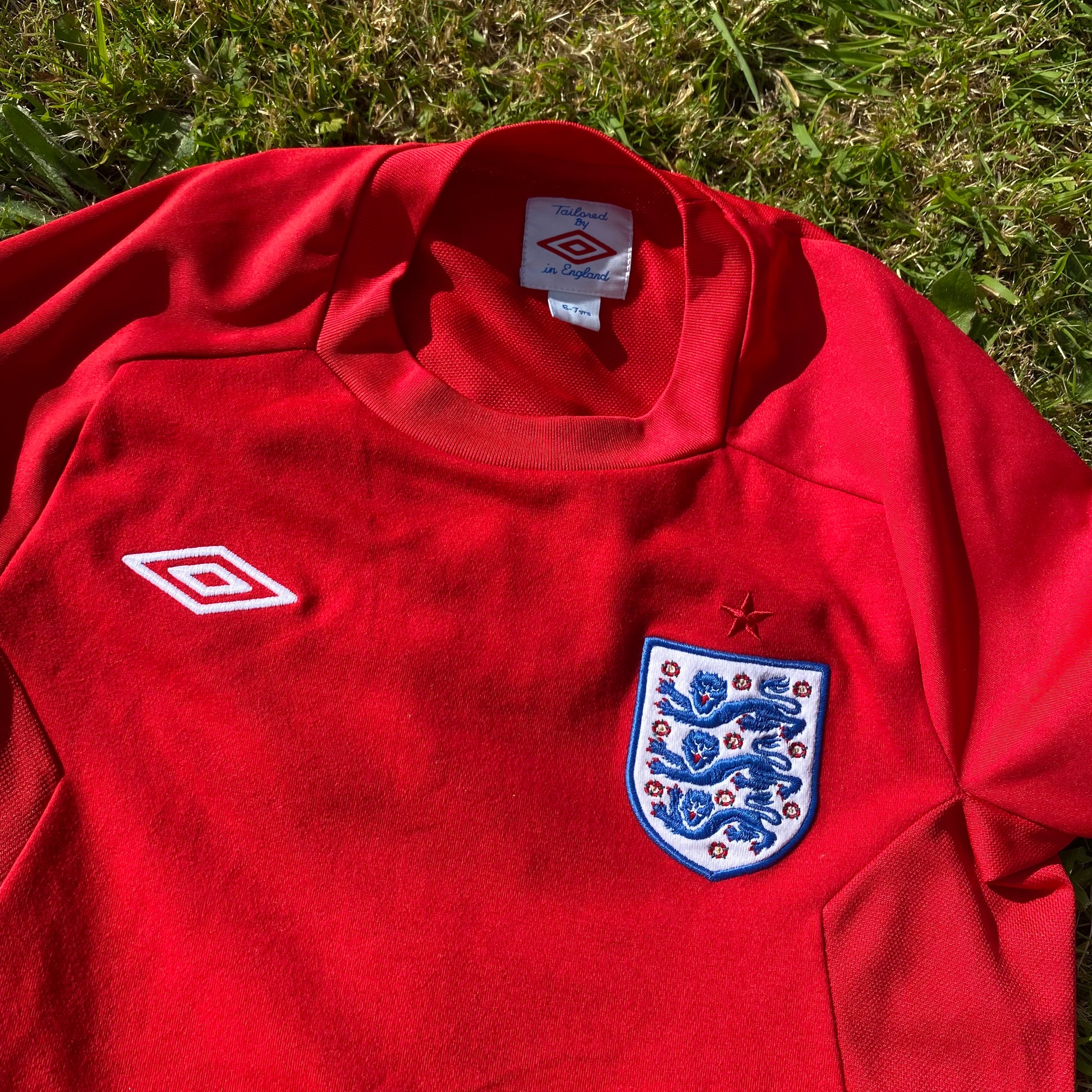 England Football Shirt Embroidered Football England_Football_Shirt_54 - Secondly