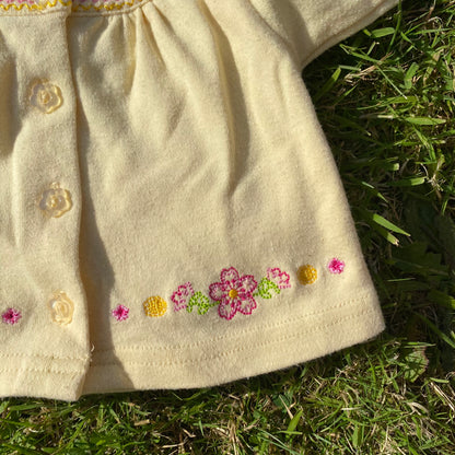 Floral Embroidered Frill Cardigan Casual Embroidered Floral_Embroidered_Frill_Cardigan_48 - Secondly