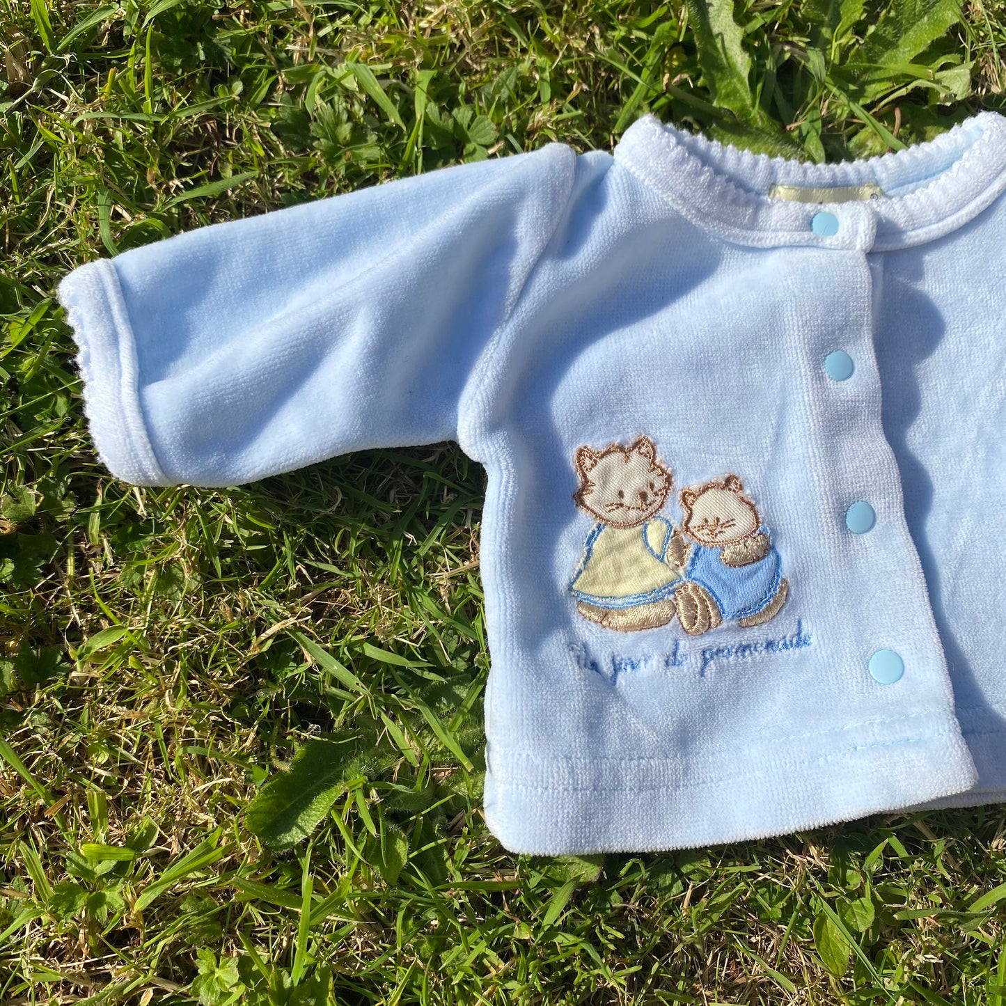 Newborn Teddy Embroidered Cardigan Cats Embroidered Newborn_Teddy_Embroidered_Cardigan_33 - Secondly