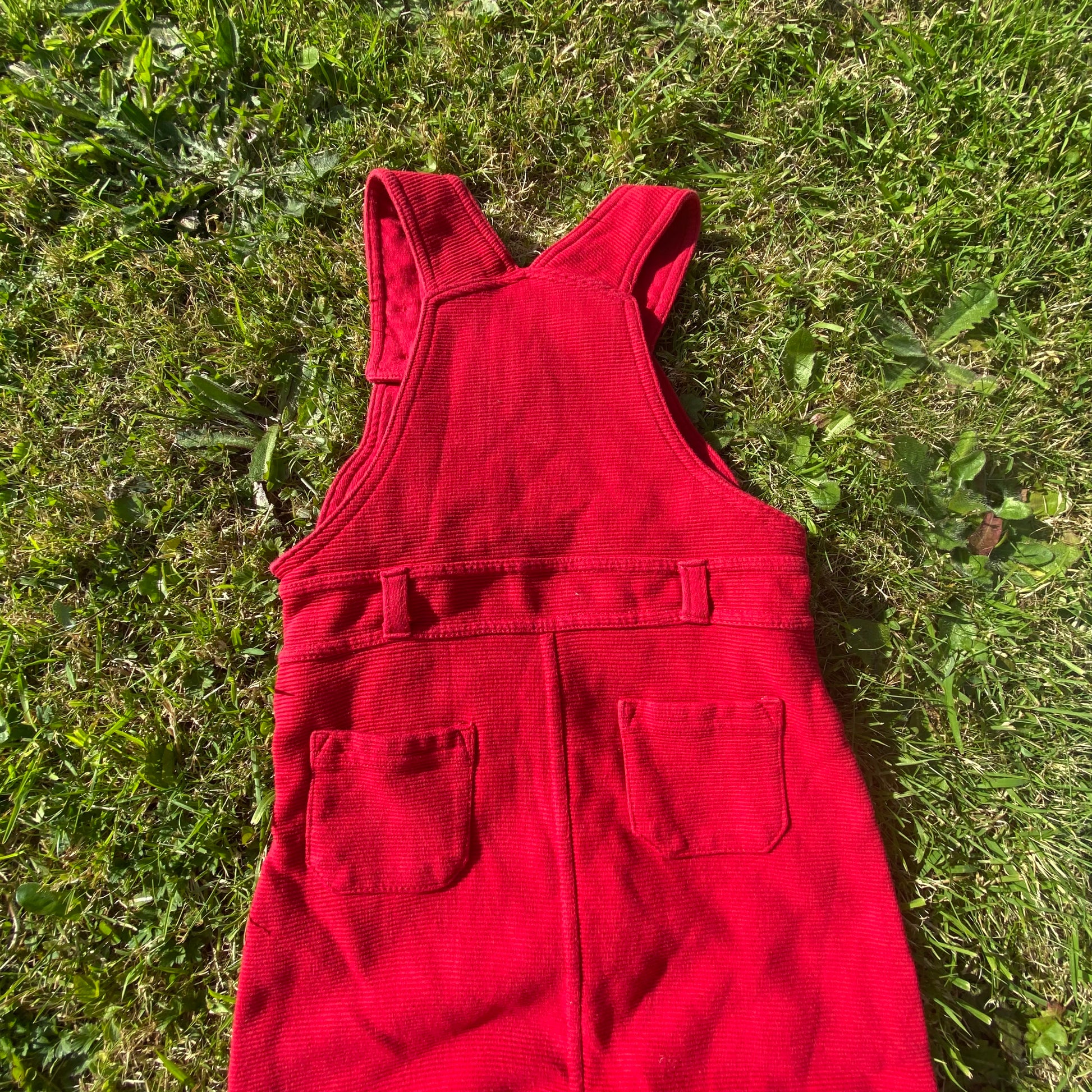 Knitted Red Dungarees Comfy Cuffed Knitted_Red_Dungarees_42 - Secondly