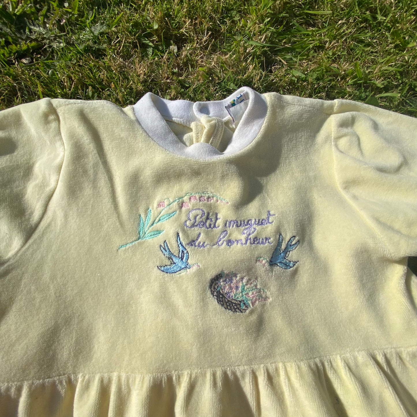 Embroidered Sleepsuit - Secondly