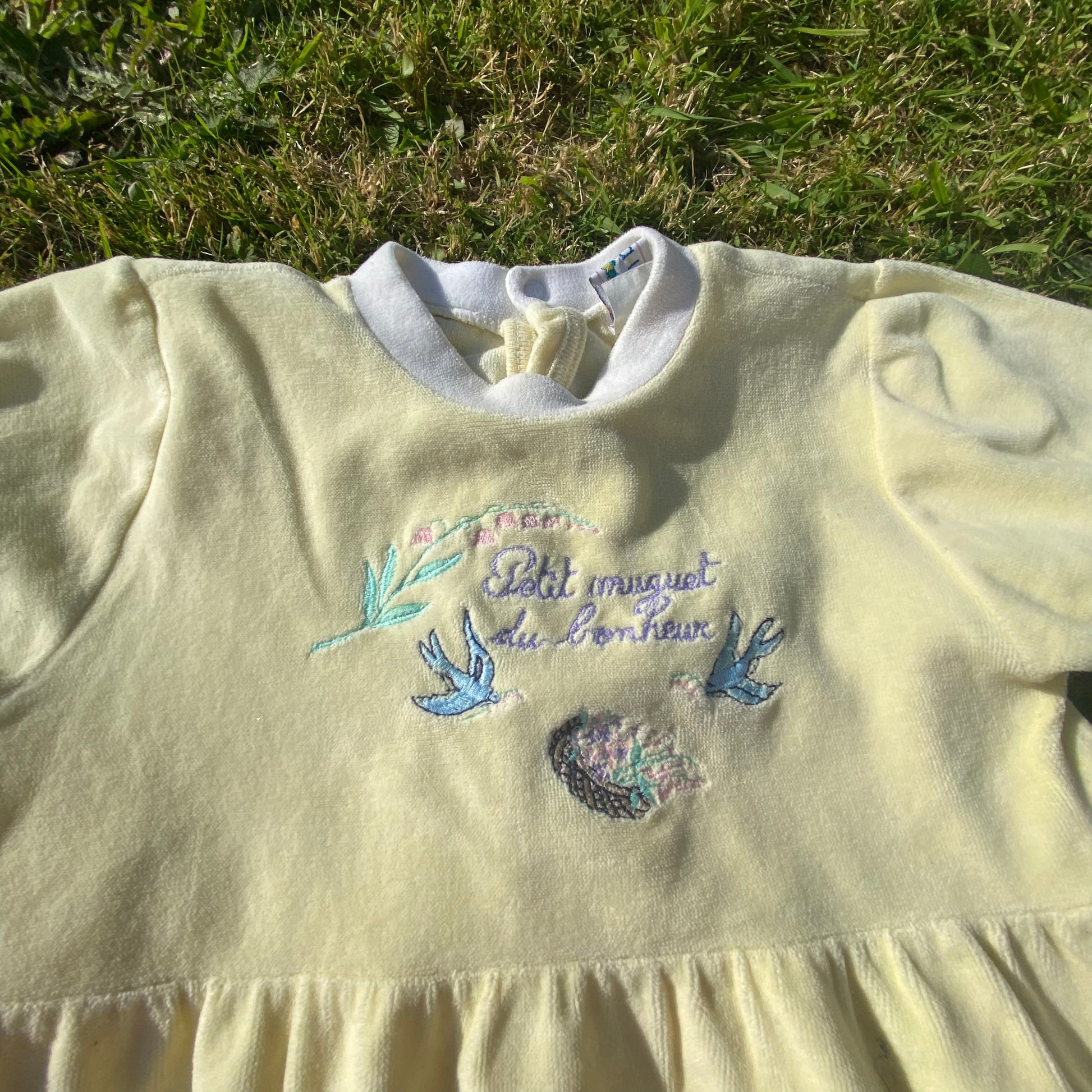 Embroidered Sleepsuit - Secondly