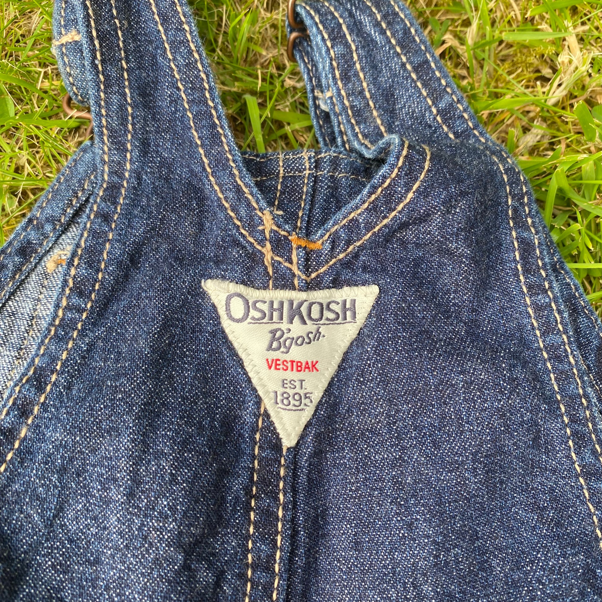 Oshkosh B'Gosh Dark Denim Romper Dungarees Denim Dungarees Oshkosh_B'Gosh_Dark_Denim_Romper_Dungarees_97 - Secondly