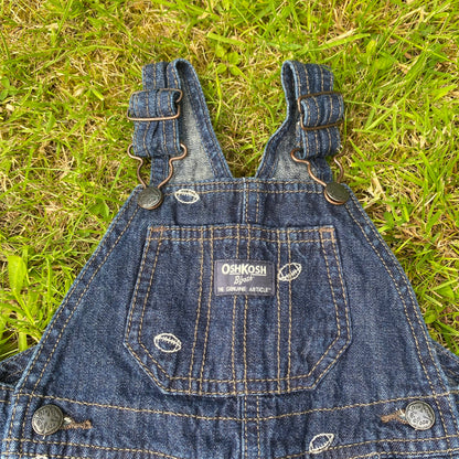 Oshkosh B'Gosh Embroidered American Football Denim Dungarees Denim Dungarees - Secondly