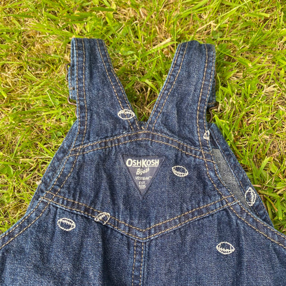 Oshkosh B'Gosh Embroidered American Football Denim Dungarees Denim Dungarees - Secondly