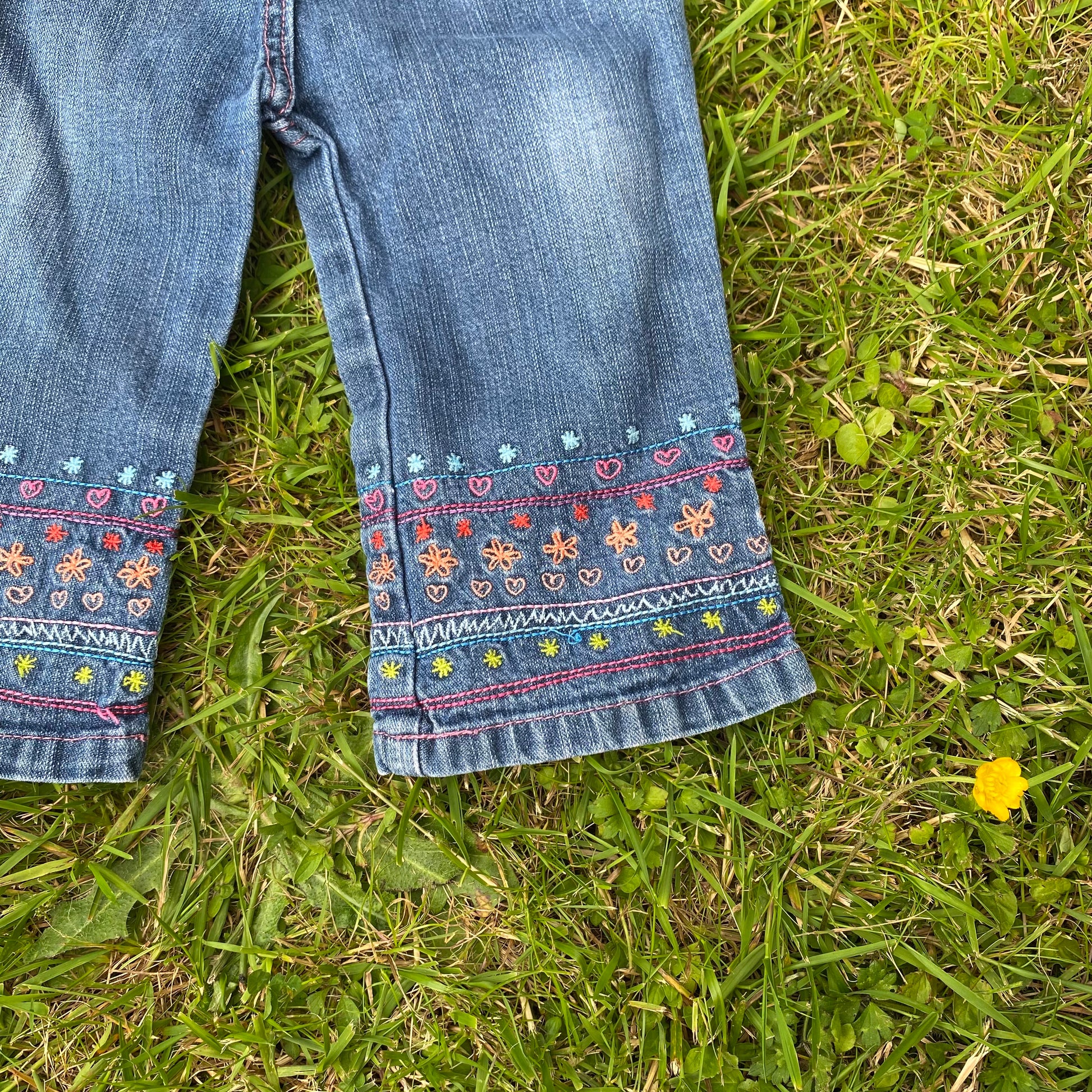 Embroidered Denim Jeans Casual Denim Summer - Secondly