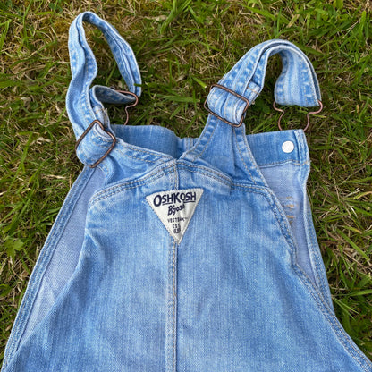 Oshkosh B'Gosh Lightwash Denim Straight Leg Dungarees Denim Dungarees - Secondly