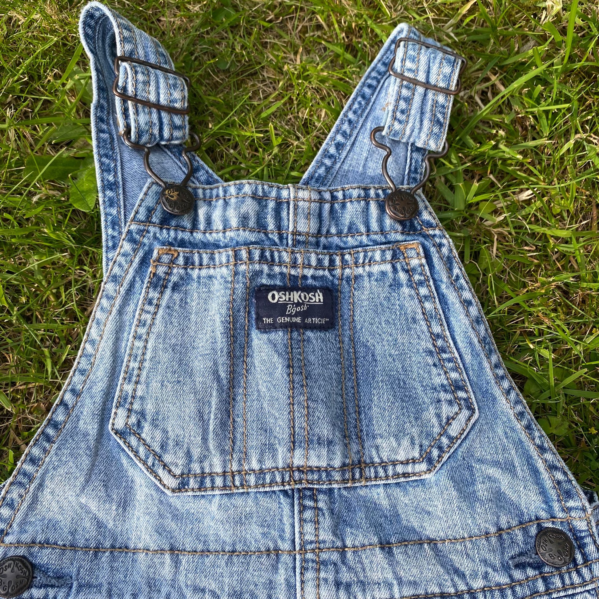 Oshkosh B'Gosh Carpenter Lightwash Denim Dungarees Denim Dungarees Oshkosh_B'Gosh_Lightwash_Denim_Dungarees_107 - Secondly