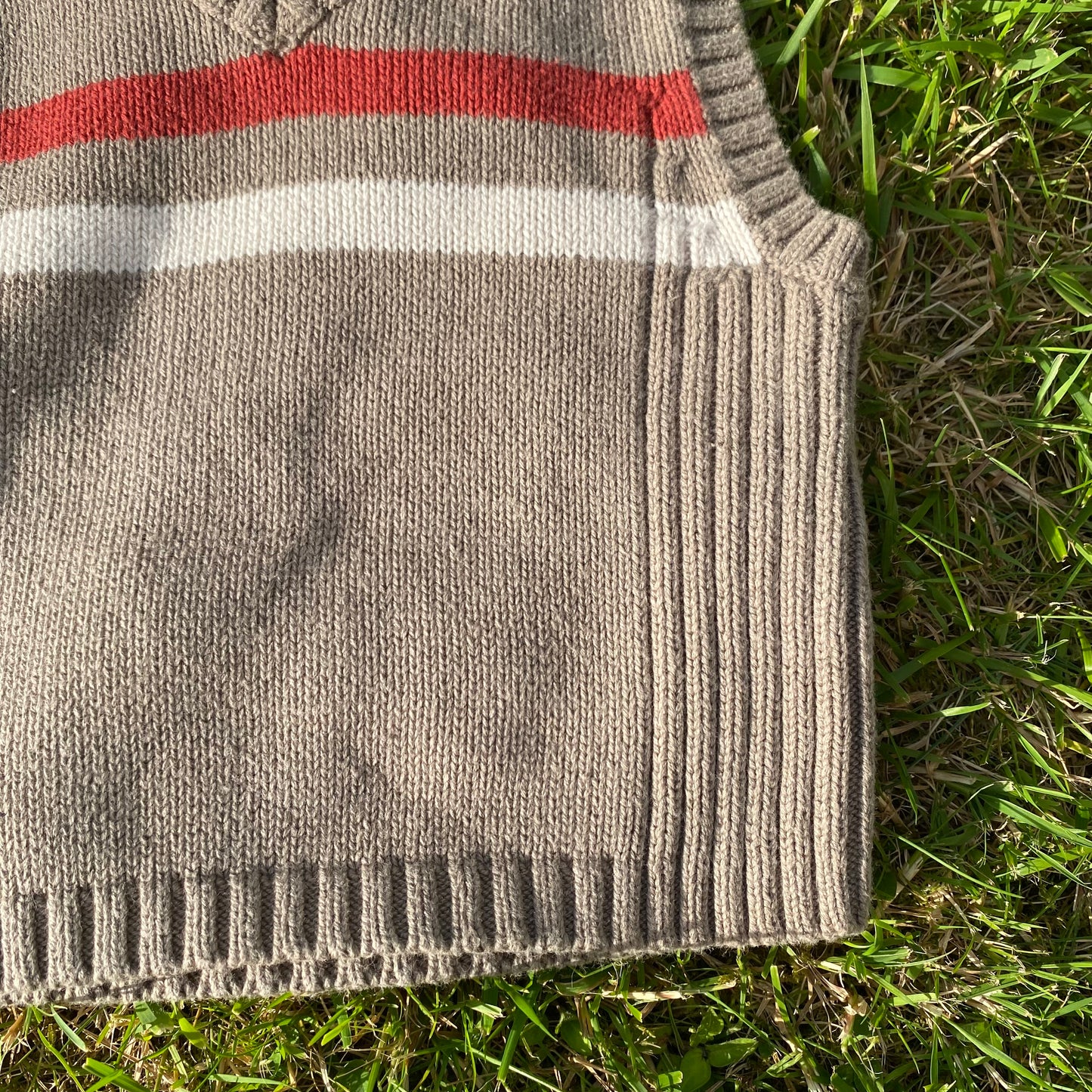 Stripe Knitted Vest Jumper - Secondly