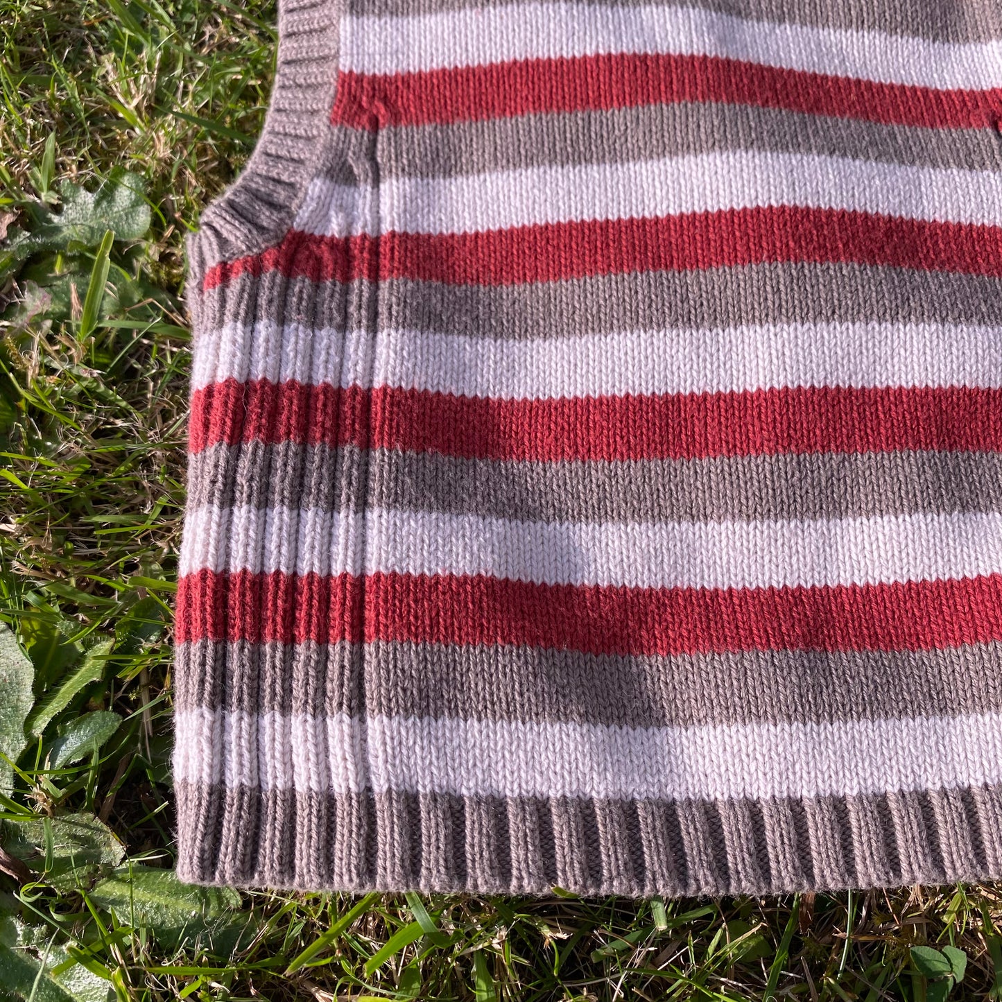 Stripe Knitted Vest Jumper - Secondly