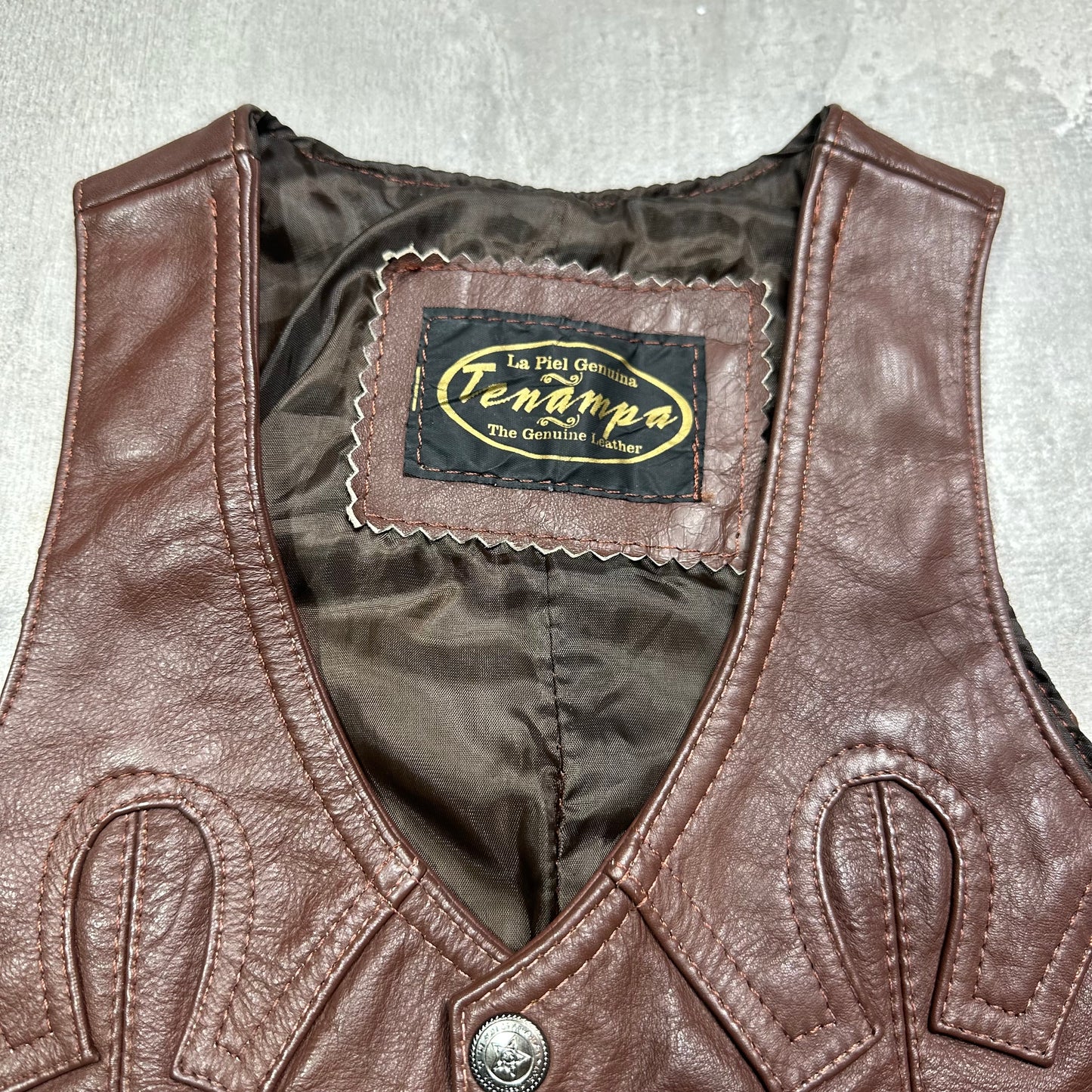 Leather Western Cowboy Vest 5-6 Years