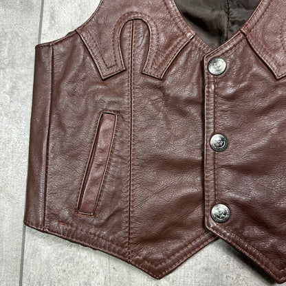 Leather Western Cowboy Vest 5-6 Years