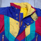 80s Colour Block Puffer Jacket 4-5 Years
