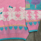 Teddy Bear Intarsia Knit 5-6 Years