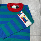Stripe Intarsia Sleeve Knit 3-4 Years