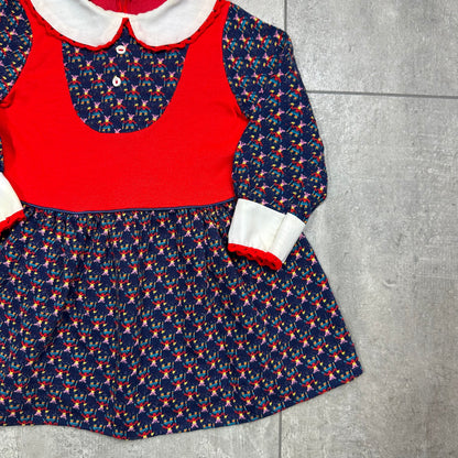 Embroidered Jersey Collared Dress 2-3 Years