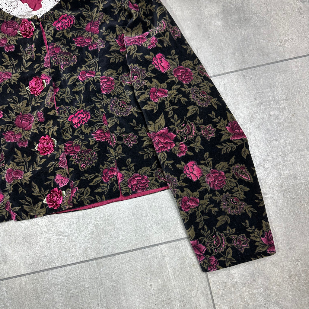 Velvet Rose Printed Jacket 9-10 Years