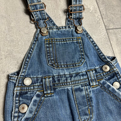 Retro Trucker Denim Dungarees 3-6 Months