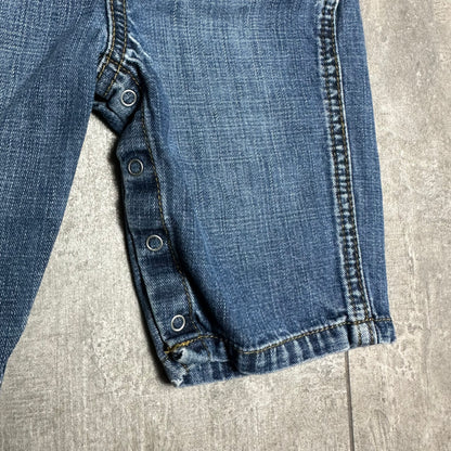 Retro Trucker Denim Dungarees 3-6 Months