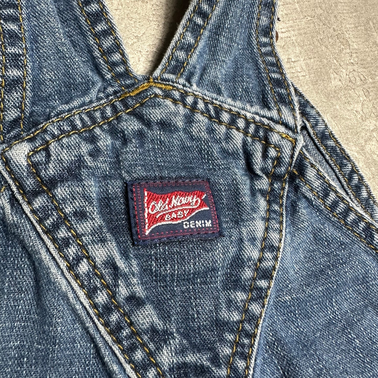 Retro Trucker Denim Dungarees 3-6 Months