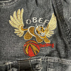Lion Embroidered Cargo Jeans 9-12 Months