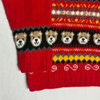 Teddy Bear Stripe Pattern Knit 9-10 Years