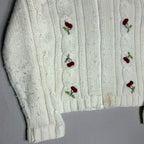 Cherry Cable Knitted Hoodie 6-7 Years