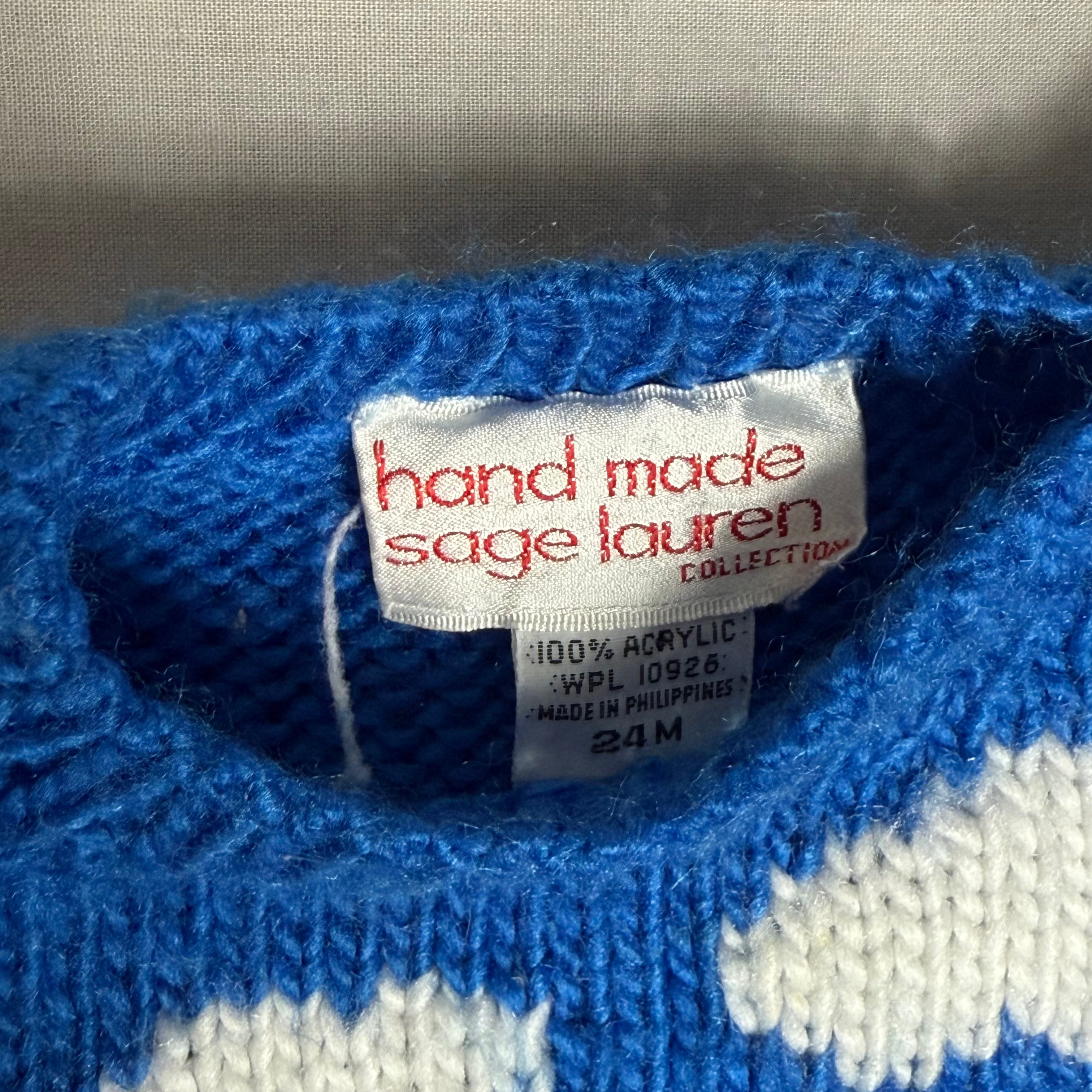Train Intarsia Knit 18-24 Months