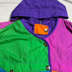 80s Colour Block Shell Jacket 12-13 Years