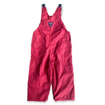 Oshkosh B'Gosh Red Cargo Dungarees Cotton Denim Oshkosh_B'Gosh_Red_Cargo_Dungarees_104 - Secondly