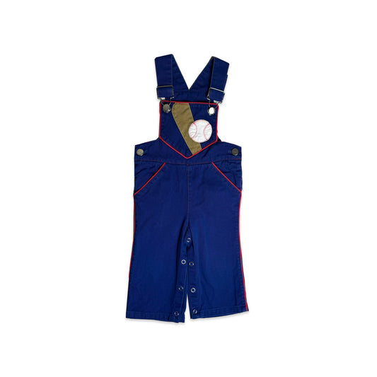 Baseball Embroidered Dungarees 18 - 24 Months New Arrivals Baseball_Embroidered_Dungarees_18 - 24_Months_315 - Secondly