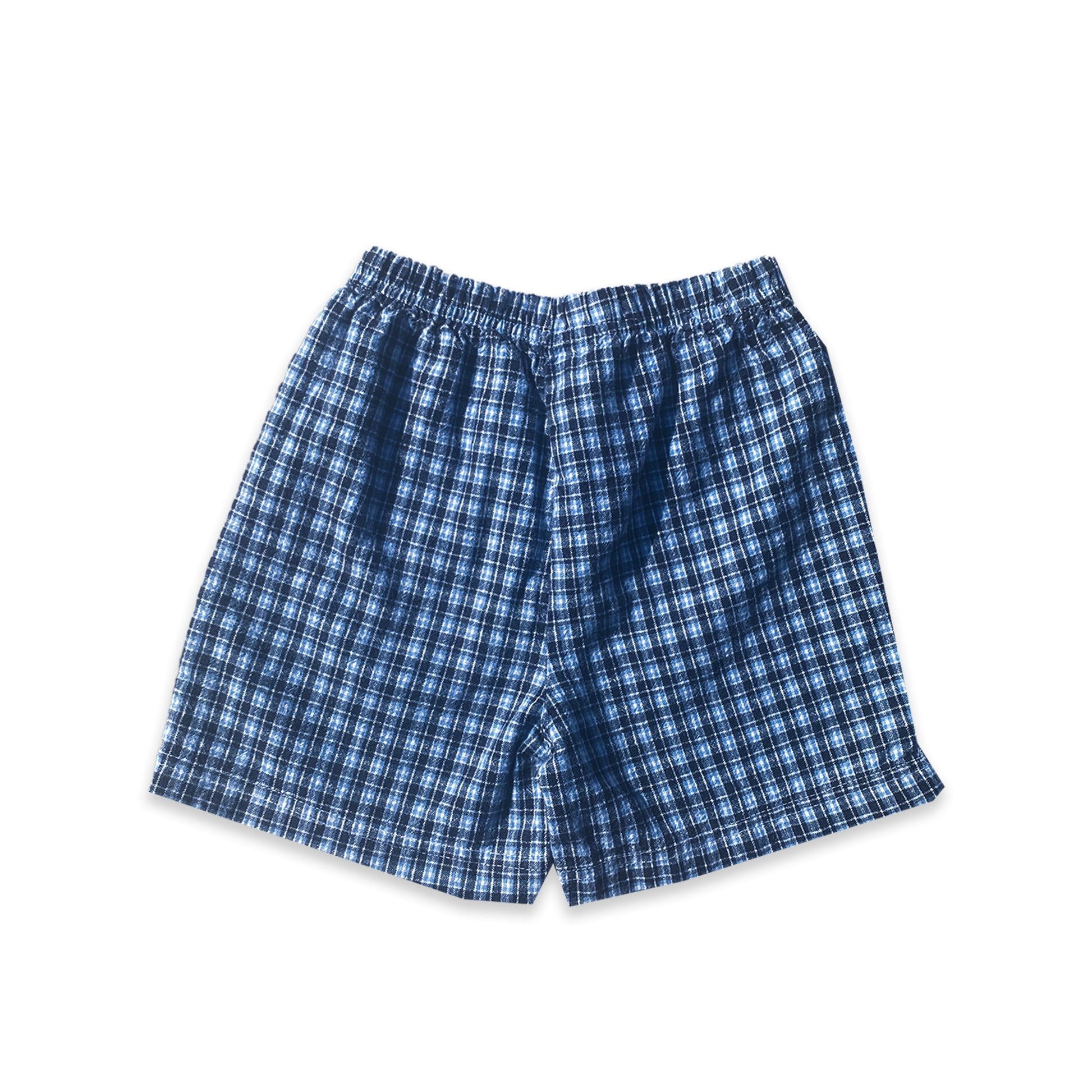 Blue Checkered Summer Shorts