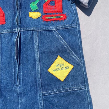 Builder Embroidered Denim All in One 1 - 2 Years Builder_Embroidered_Denim_All_in_One__231 - Secondly