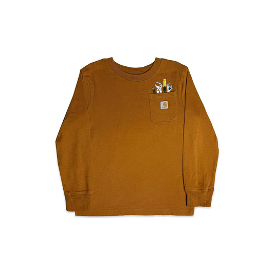 Carhartt Tools Long Sleeve Tshirt 4 - 5 Years Top Tshirt Carhartt_Tools_Long_Sleeve_Tshirt__4 - 5_Years_373 - Secondly