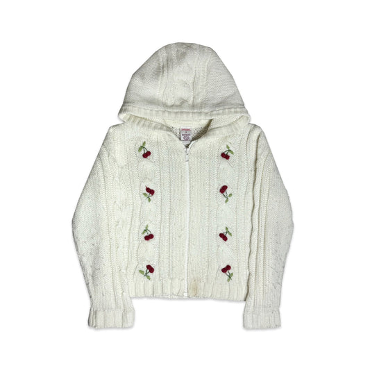 Cherry Cable Knitted Hoodie 6 - 7 Years New Arrivals Winter Cherry_Cable_Knitted_Hoodie_6 - 7_Years_406 - Secondly