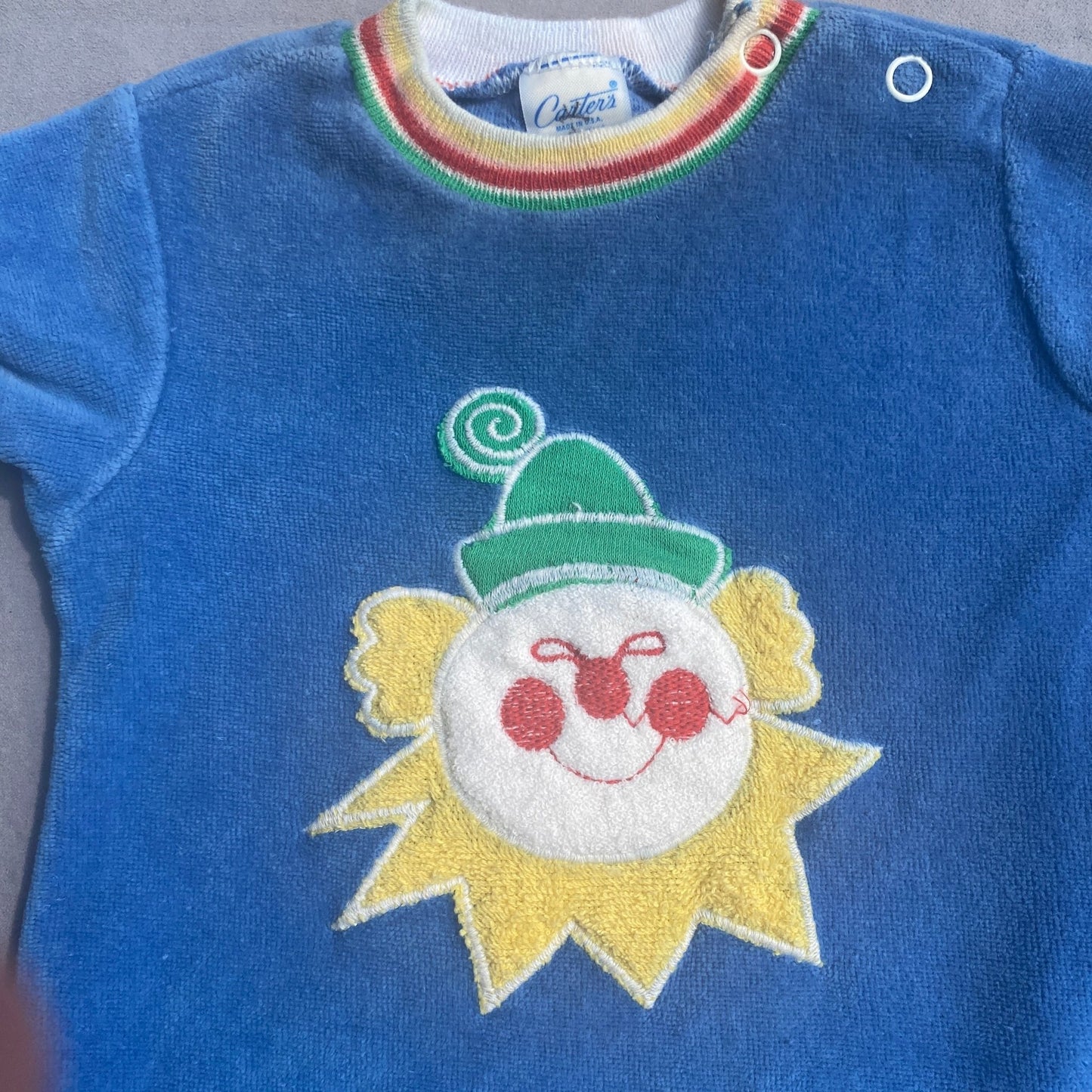 Clown Embroidered Babygrow