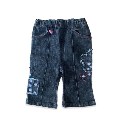 Embroidered Denim Jeans