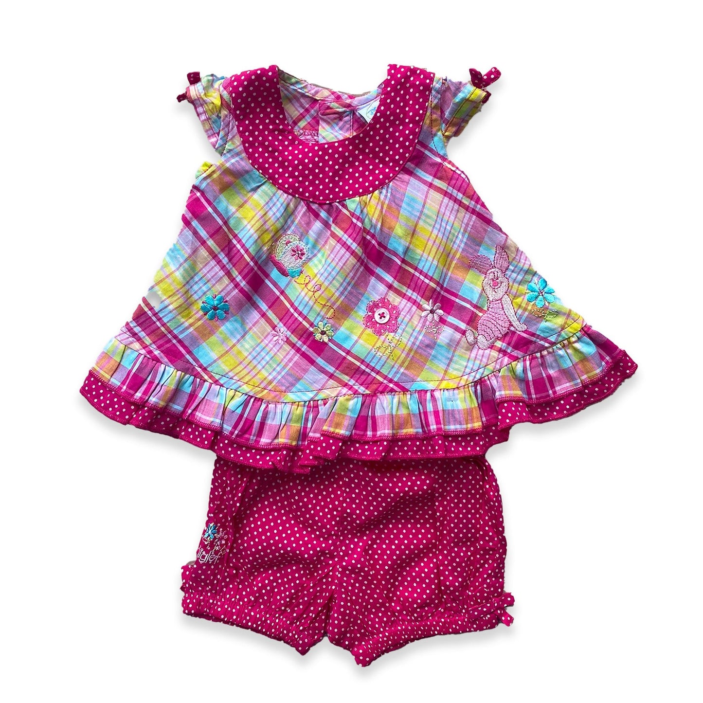 Disney Piglet Checkered Polka Dot Summer Two Piece Casual Checkered Disney_Piglet_Checkered_Polka_Dot_Summer_Two_Piece_67 - Secondly