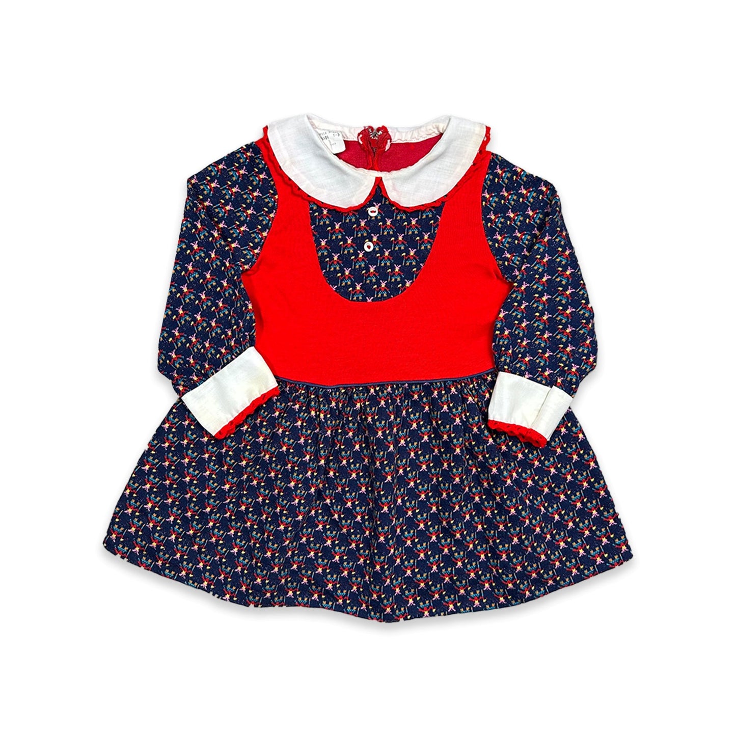 Embroidered Jersey Collared Dress 2 - 3 Years Dress Formal Embroidered_Jersey_Collared_Dress_2 - 3_Years_288 - Secondly