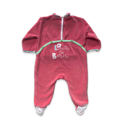 Embroidered Mouse Sleepsuit Onesie All in one Embroidered Footed - Secondly