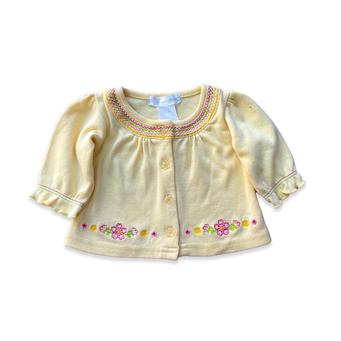 Floral Embroidered Frill Cardigan Casual Embroidered Floral_Embroidered_Frill_Cardigan_48 - Secondly