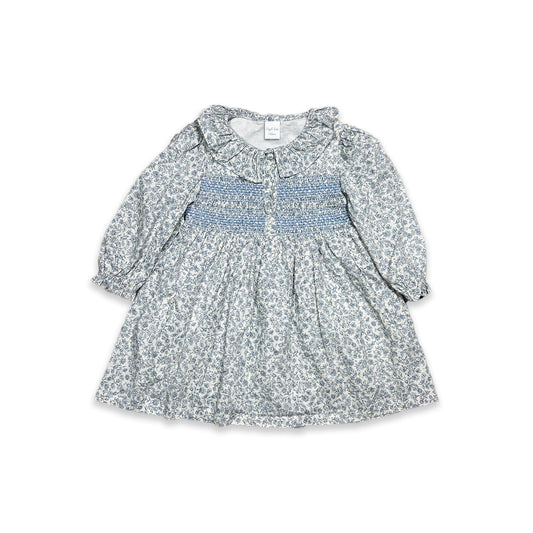 Floral Smocked Prairie Dress 3 - 4 Years Embroidered Floral Floral_Smocked_Prairie_Dress_3 - 4_Years_289 - Secondly