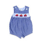 Gingham Car Embroidered All in One 12 - 18 Months Gingham_Car_Embroidered_All_in_One_187 - Secondly