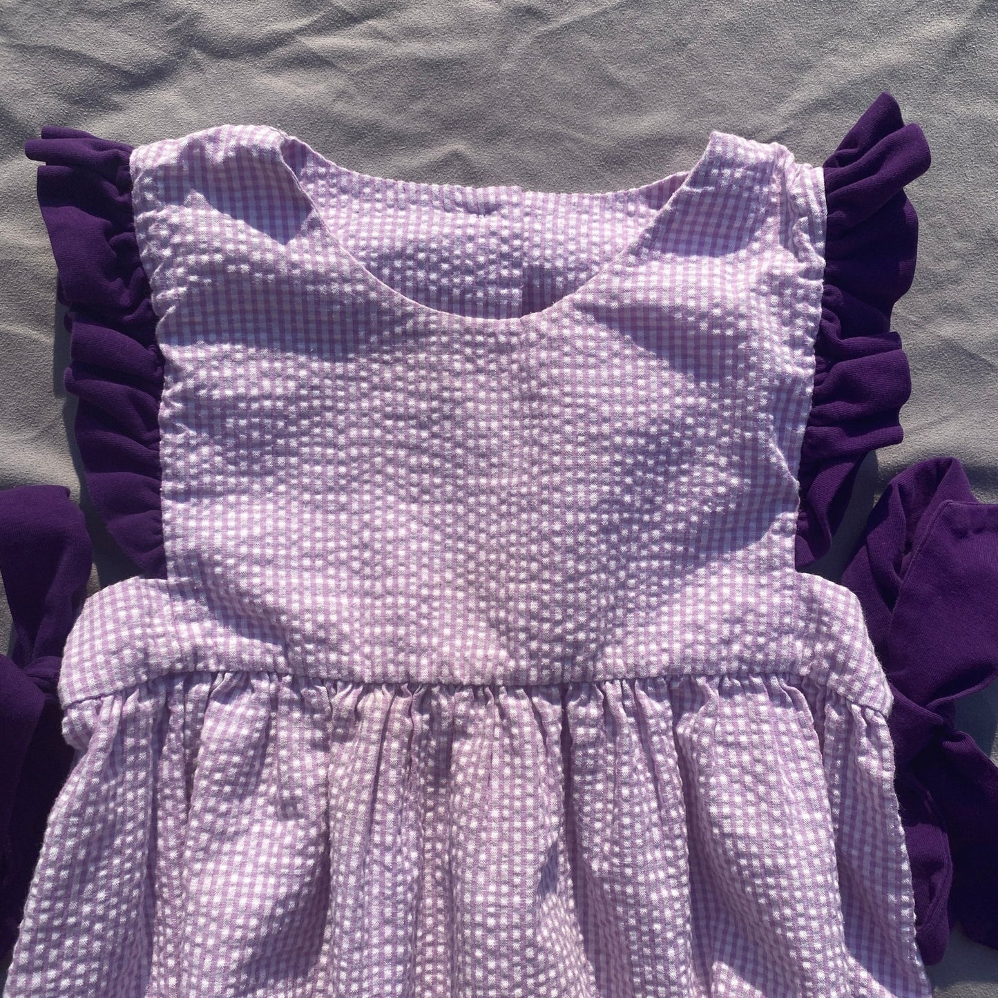 Gingham Frill All In One 1 - 2 Years Gingham_Frill_All_In_One_158 - Secondly