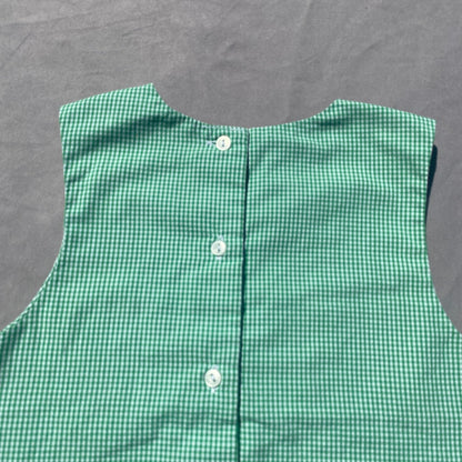 Gingham Green Car Embroidered All in One 12 - 18 Months Gingham_Green_Car_Embroidered_All_in_One_232 - Secondly